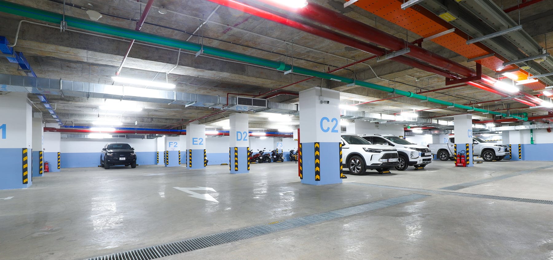 Bãi đỗ xe tại The EastGate — nguồn Kim Oanh Group